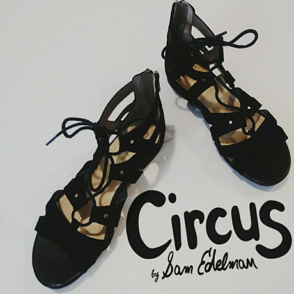 Circus by Sam Edelman Shoes - Circus by Sam Edelman Black Gladiator Sandals Sz 7